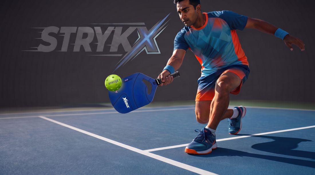 Player executing an underhand pickleball serve