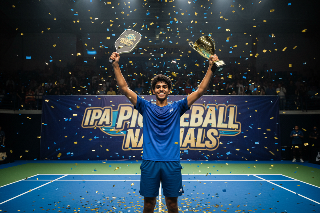 Title: Double Gold! Dev Shah Dominates U-18 at the 4th IPA Pickleball Nationals